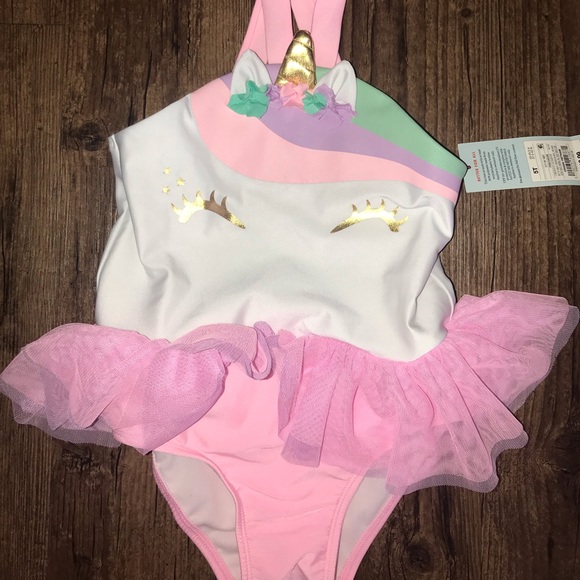 unicorn bathing suit 5t